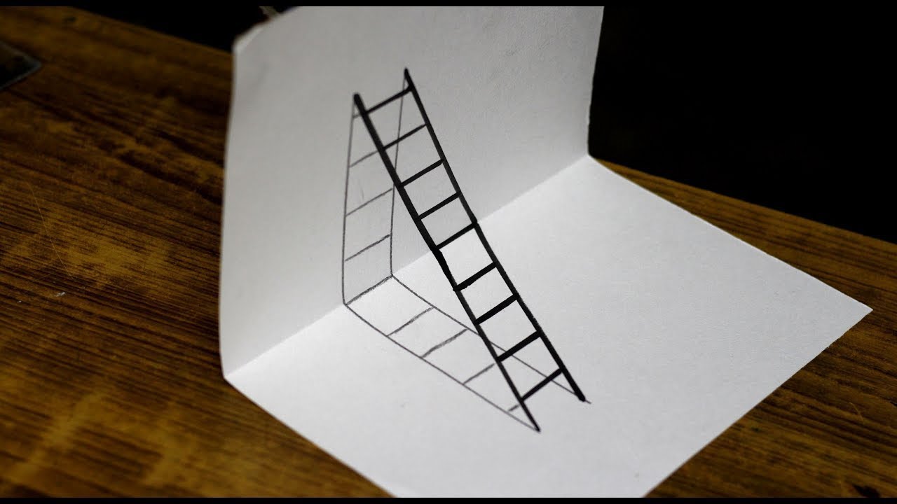 How to create a 3D ladder  Too easy  Did you know  YouTube
