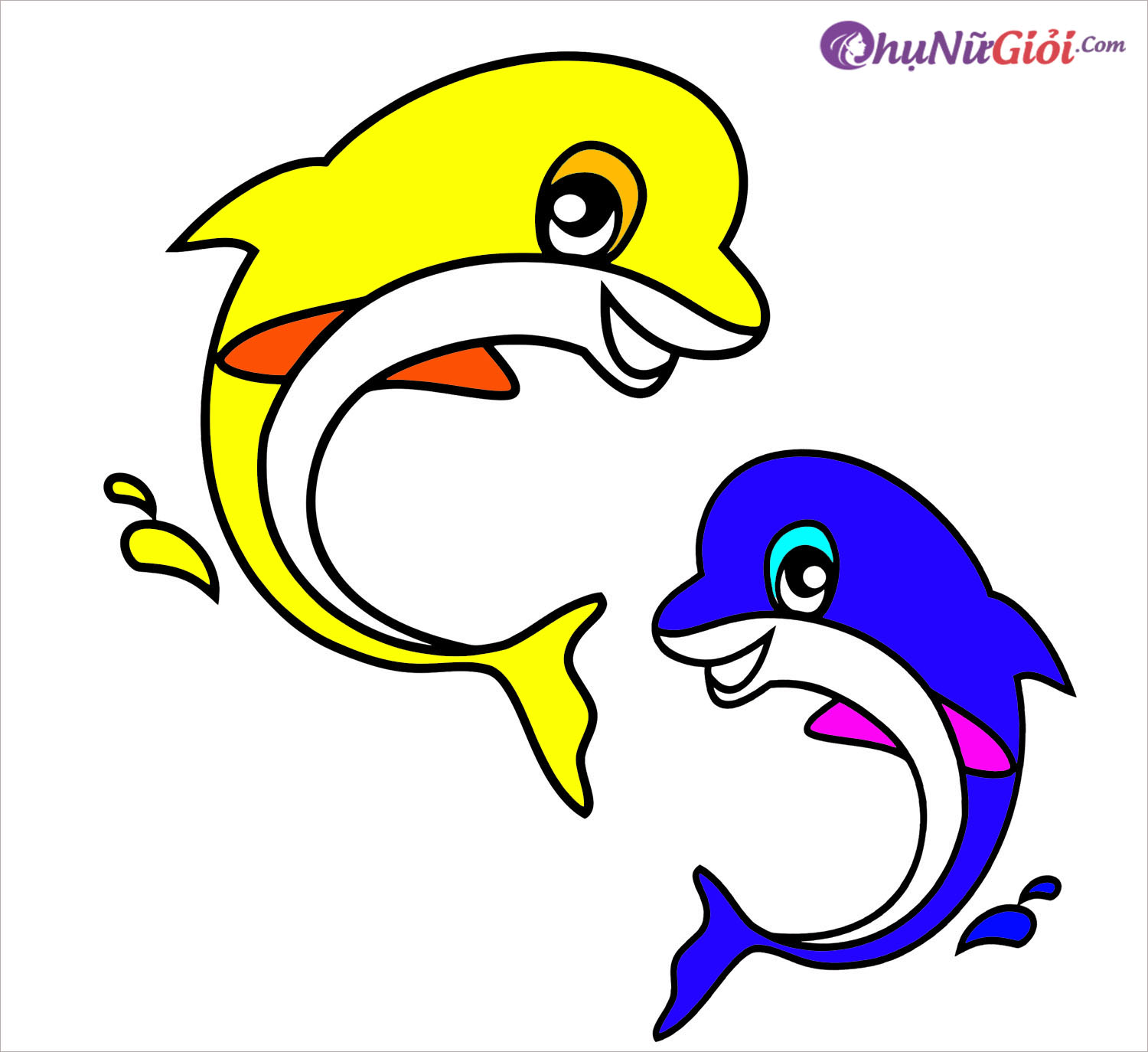 Vẽ con vật  vẽ cá heo  How to draw a Dolphin  Kim Thành Cần Giờ  YouTube