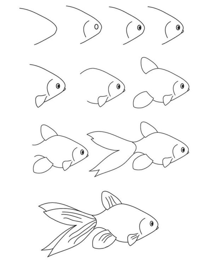 20 Cách vẽ hình thú vật hết sức đơn giản