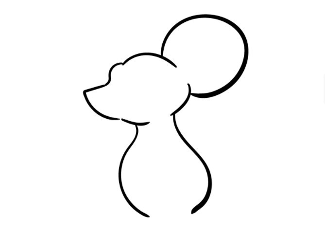 Vector Hình Vẽ Chuột Dễ Thương Anime Vẽ Con Chuột Kute