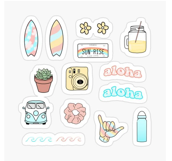 Sticker dễ thương dễ vẽ - dễ thương hình vẽ sticker cute