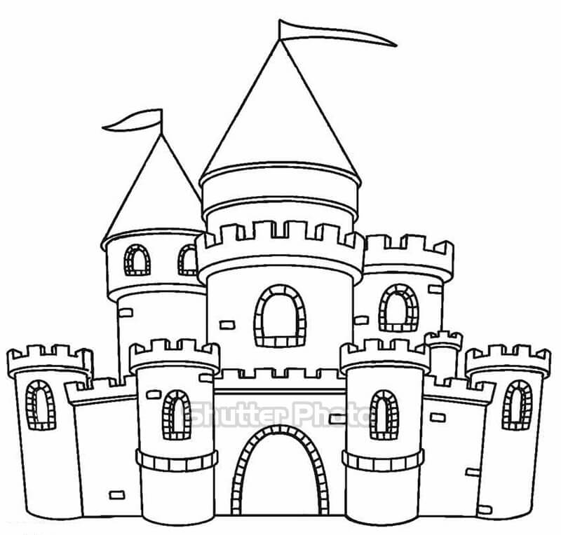 Tranh tô màu lâu đài  Kênh Văn Hay