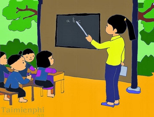 Bức tranh vẽ ngày 2011 tại Việt Nam tuyệt đẹp dành tặng thầy cô  Viết  Việt nam Hình ảnh