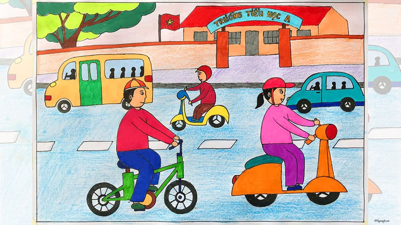 Hướng dẫn vẽ tranh an toàn giao thông đơn giản và ý nghĩa nhất