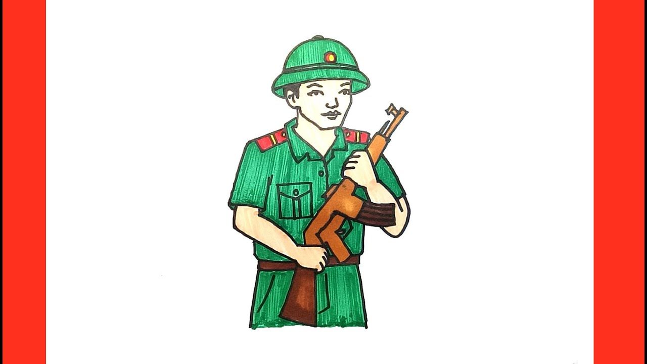 99 Cách Vẽ Chú Bộ Đội Tranh Đơn Giản Mà Đẹp Ý Nghĩa Vô Cùng  TH Điện  Biên Đông