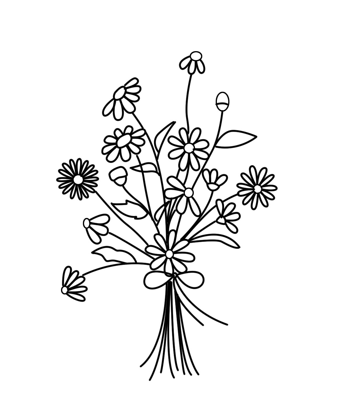 Cách vẽ hoa cúc họa mi đơn giản tuyệt vời nhất, cách vẽ cúc hoạ mi ...