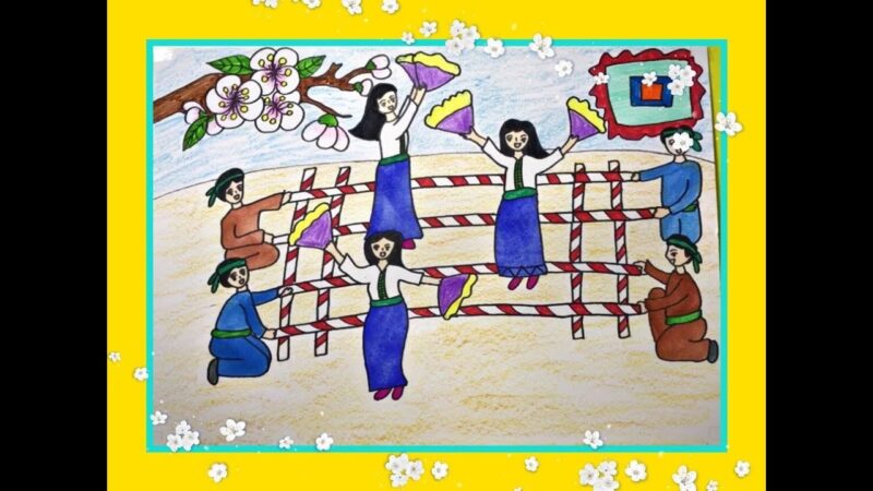 Vẽ Tranh Lễ Hội Quê Em Đơn Giản Nhất Của Học Sinh Lớp 3 5