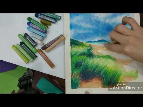 Cách tô màu bằng bút sáp dầu