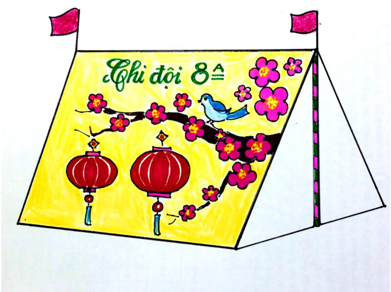 Vẽ lều trại lớp 8 đơn giản  Tranh vẽ lều trại đẹp nhất  HoaTieuvn