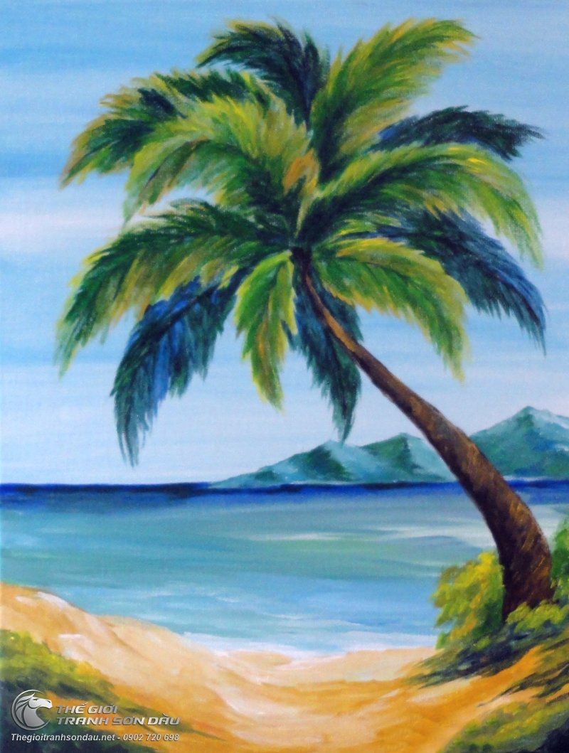DO ART  Tus 5 bước vẽ cây dừa  bằng màu nước  Cre  Facebook