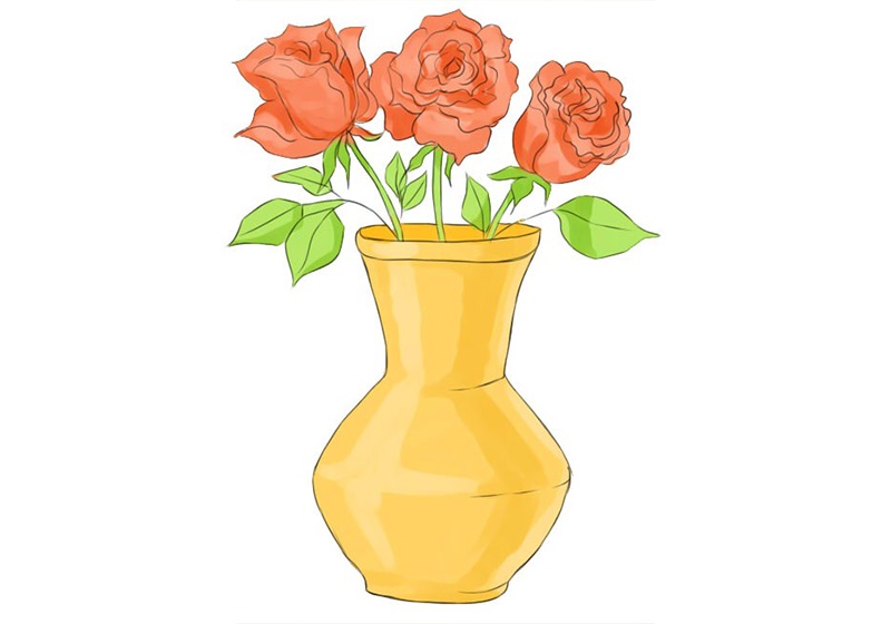 Vẽ tranh trang trí lọ hoa 7 đẹp nhất, cách vẽ bình hoa lớp 7