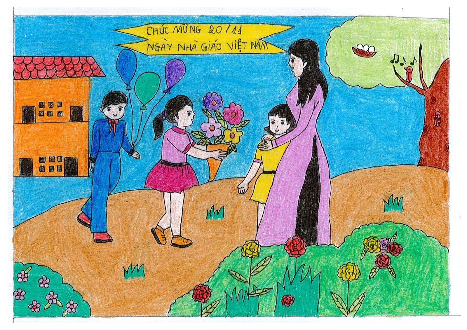 Hội thi vẽ tranh chào mừng ngày nhà giáo Việt Nam 20112019